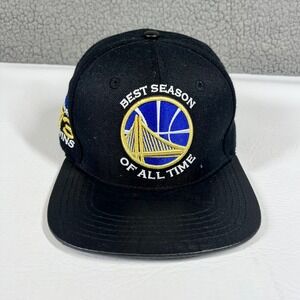Pro Standard Golden State Warriors 73 Wins NBA Record Hat Snapback Black Gold